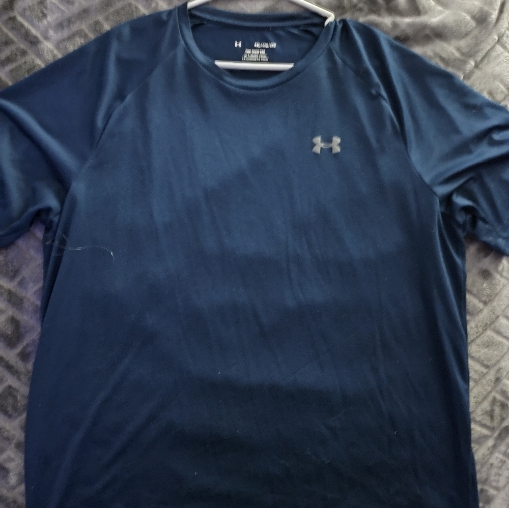 Under Armour Dark Blue Tech Tee & Grey UA Tee XXL